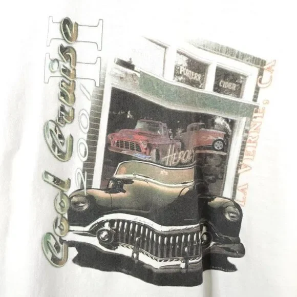 Car Show T Shirt Mens Size XL Vintage Y2K 2001 Cool Cruise II La Verne - Picture 4 of 7
